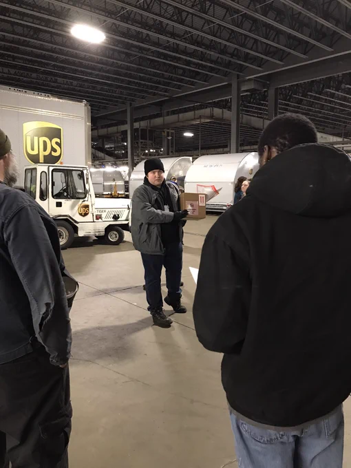 Jonas Micolucci explaining what to do before, during and after loading hazmats.