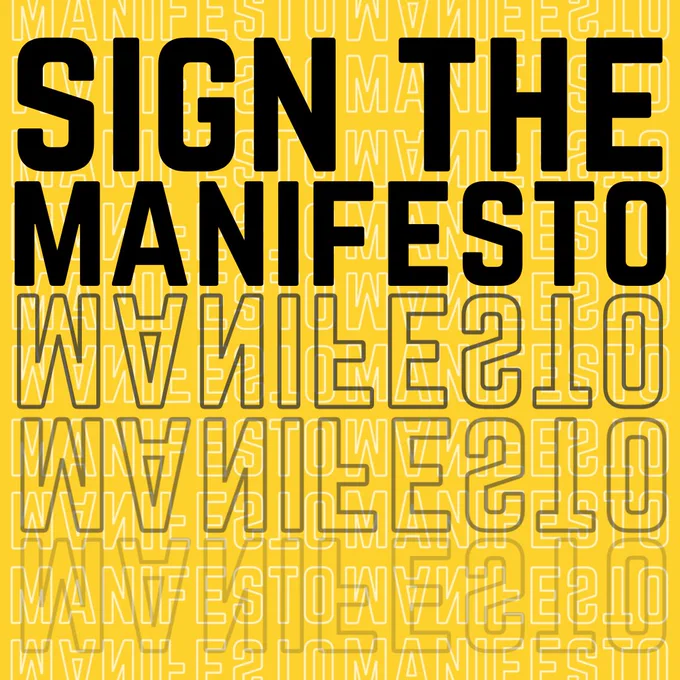 Sign the manifesto