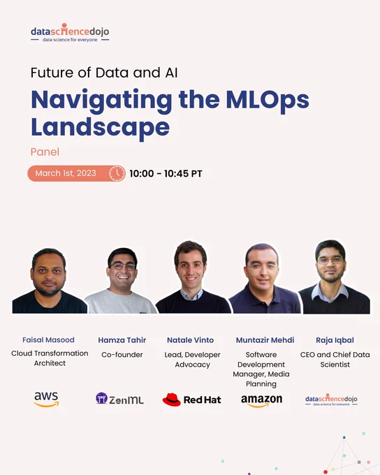 Faisal Masood-Hamza Tahir-Natale Vinto-Muntazir mehdi-Raja Iqbal-MLOps-Future of data and AI 