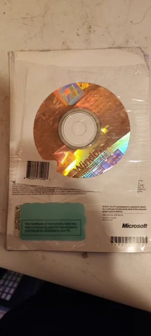 Windows XP install disc unopened