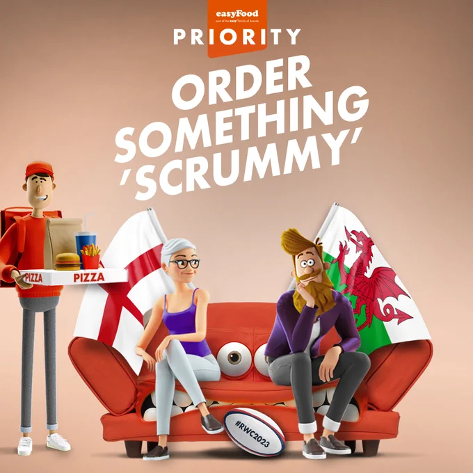 Hey rugby fans! There’s no need to miss any of the action. While you're cheering on your team, why not order your food delivery online? Enjoy the game and your favourite foods from the comfort of your sofa! #RWC2023 @rugbyworldcup #Sport #SaturdayVibes  www.easyfood.co.uk