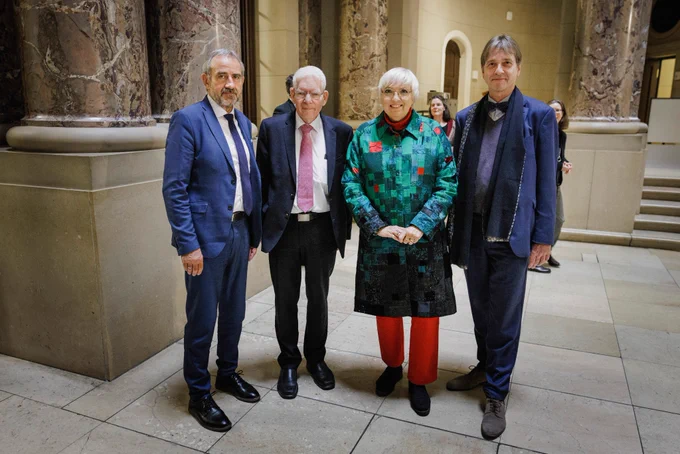 Hermann Parzinger, Dr. Josef Schuster, Claudia Roth, Bernhard Maaz im Bode-Museum