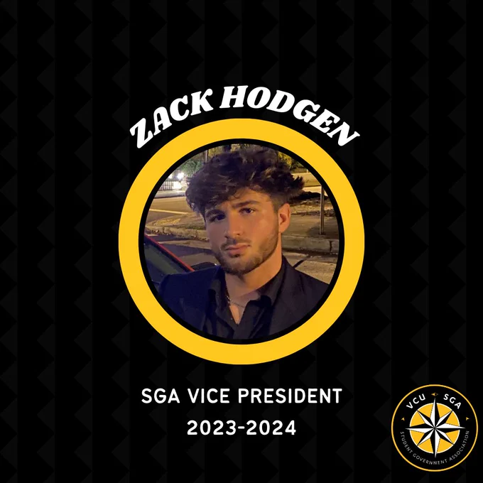 Zack Hodgen SGA Vice President 2023-2024