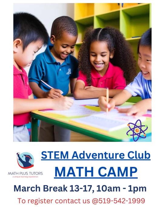 Looking for March Break activities? Check out our MATH CAMP, and ART CLUB! We are very excited to start our own Math Camp this year. According to the Canadian Mathematical Society, math camps allow students to experience math as never before through games, projects, experiments, and other fun activities. The camps also highlight the role math plays in everyday life.

Through our  ART CLUB your child will have a wonderful experience to learn and experiment with new art techniques, different textures, and colour pallets. To register your child, please fill in the registration form and send it to us. For more info contact us.