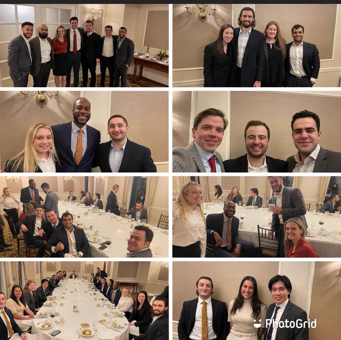 St. John's Law alumni and students celebrate together at the Mattone Family Institute for Real Estate Law's Real Estate Fellows Reunion Dinner