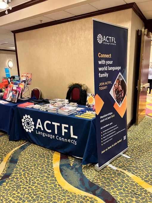 ACTFL booth