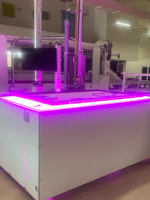 CHERP Solar Works machinery for producing solar panels
