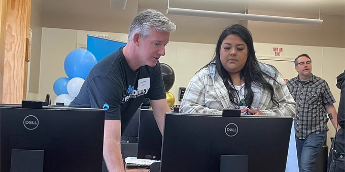 Image from the new AT&T Connected Learning Center on the Rincon Reservation 