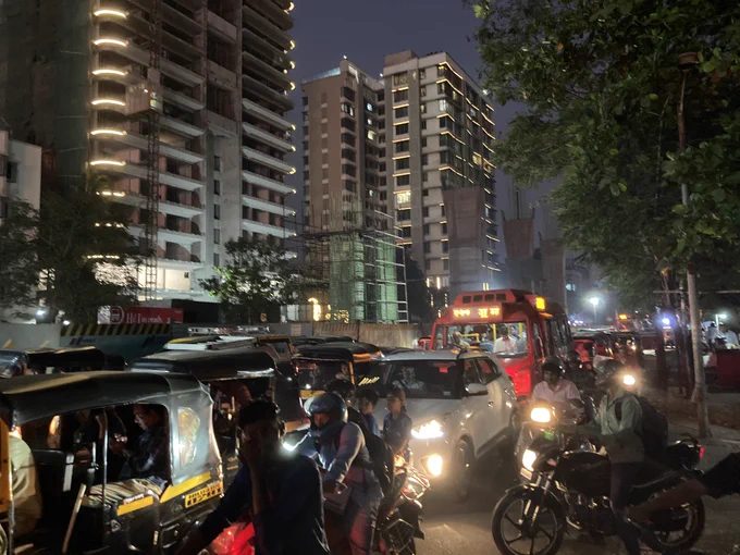 Evening rush to get back home