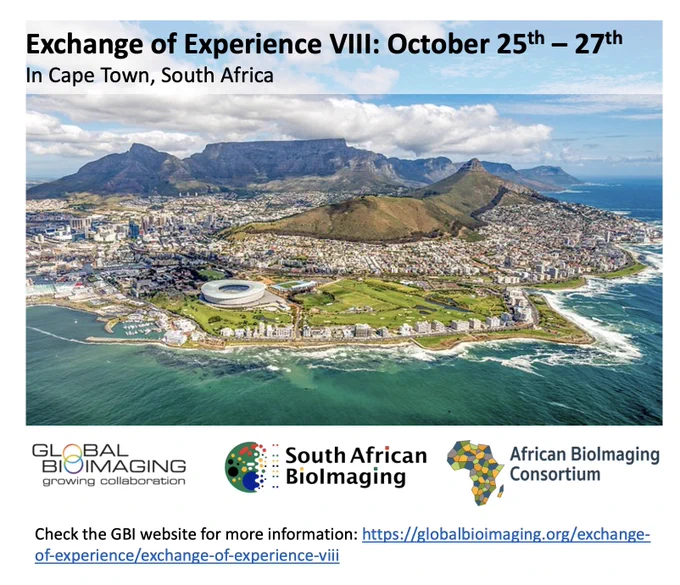 Check the GBI website for more information: https://globalbioimaging.org/exchange-of-experience/exchange-of-experience-viii