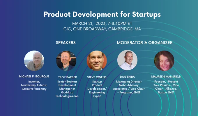 Join @BostonENET's next #startupevent of its 32nd consecutive program year for #entrepreneurs & #investors: Product Development for Startups
Pitch Practice @eMinutePITCH
RSVP https://bostonenet.org/?utm_source=TwitterAlliances&utm_campaign=3214
The #ENET Community: #Education & #Networking #StartupEvents #enet3214 #pitch3214 #pypalways