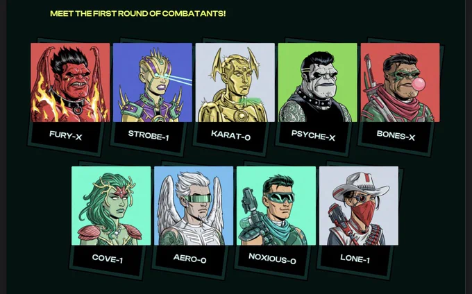 Selection of first 9 core pips for upcoming game Battle Plan