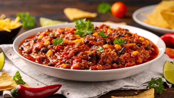 Photo of a bowl of chilli