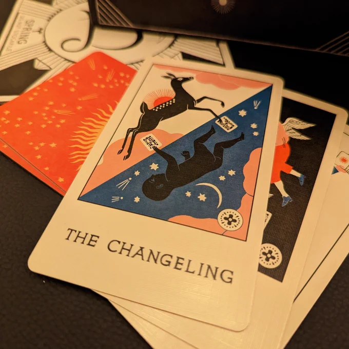 Playing cards from a strange and magical game.