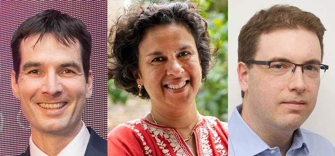 Professors Alastair Denniston, Jugnoo Rahi and Pearse Keane