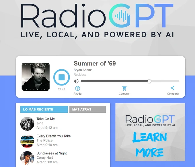RadioGTP primera estación de radio administrada por inteligencia artificial en el mundo