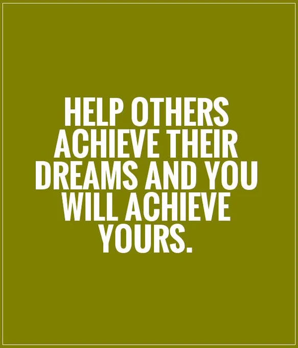 💙Quote of the Day💙

"Help others achieve their dreams and you will achieve yours"

#Quote #QuoteOfTheDay #HelpOthers #HelpOthersAchieve #Help #Achieve #Dreams #YouWill #You #Support #SupportSmallBusiness #SupportFamily #HelpEachOther #HelpingHand #Believe #Kindness #GiveBack #DoGood #NeverGiveUp #Motivation #Motivate #Inspiration #Inspire