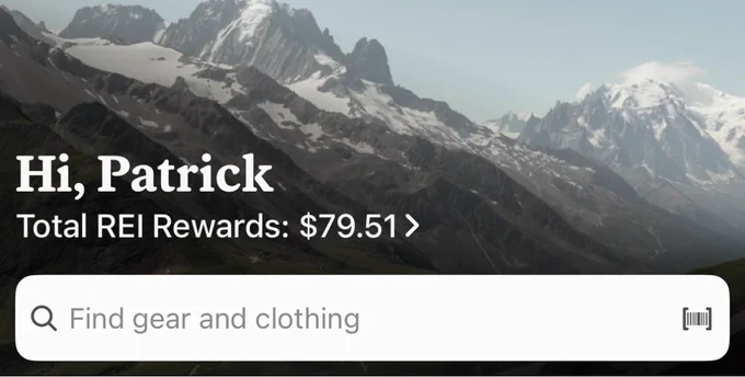 A screenshot of my $79.51 REI dividend