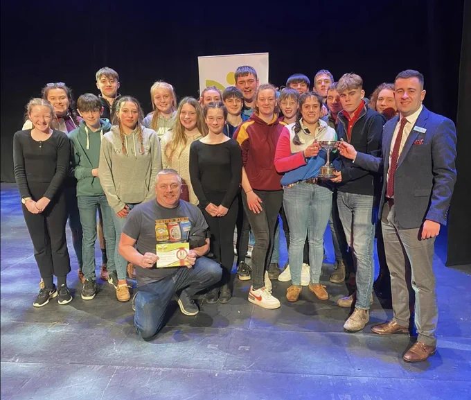 Members of Abergavenny Young Farmers club 