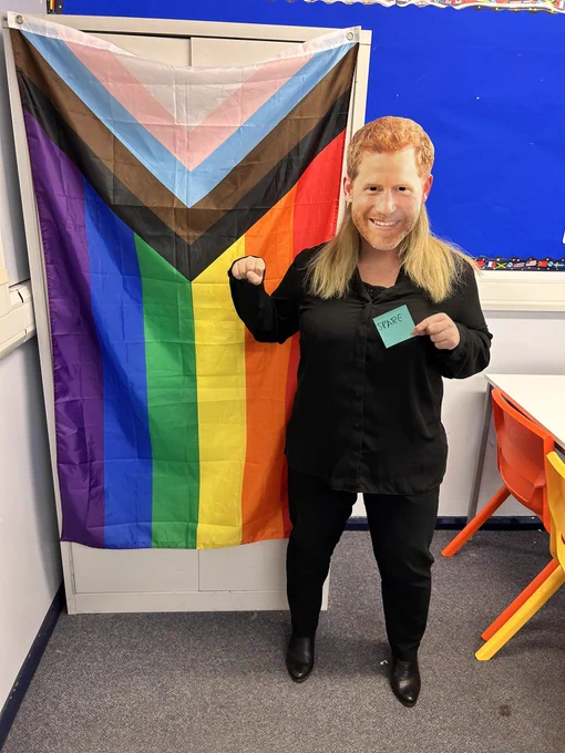 Ms L as Prince Harry (the spare)