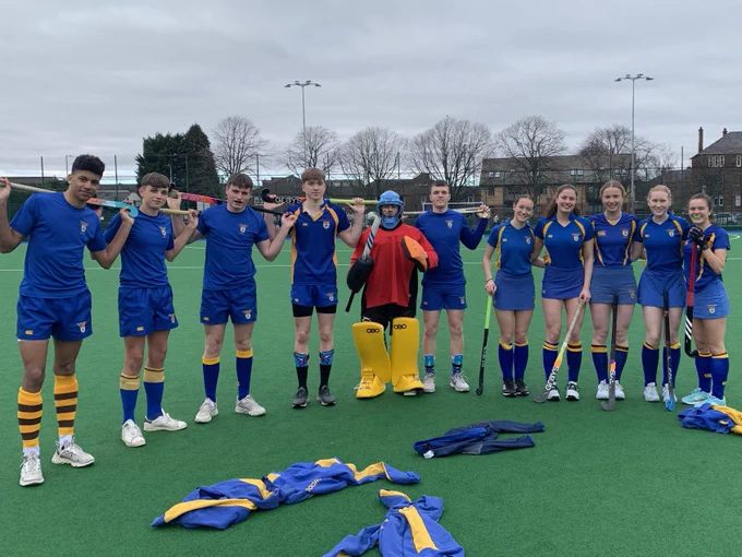 Pupil hockey team vs staff team