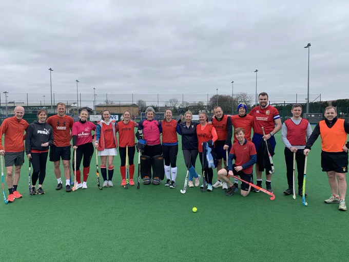 staff hockey team vs pupil team