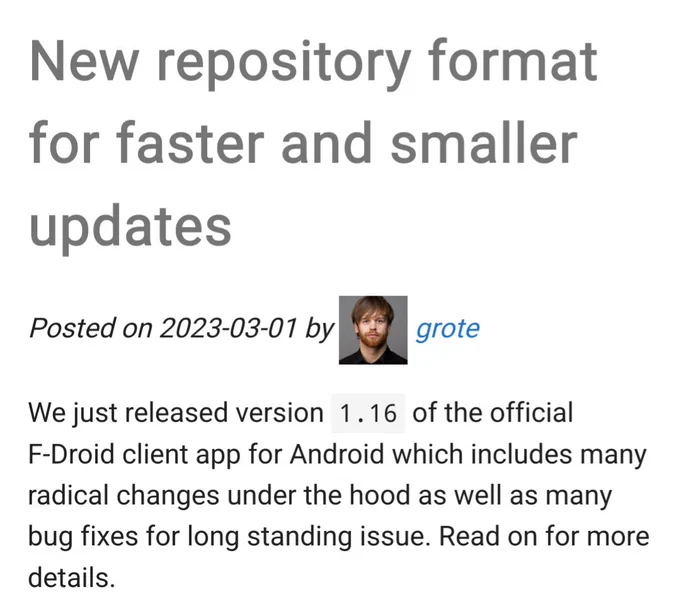 Screenshot of title and teaser of the linked news item