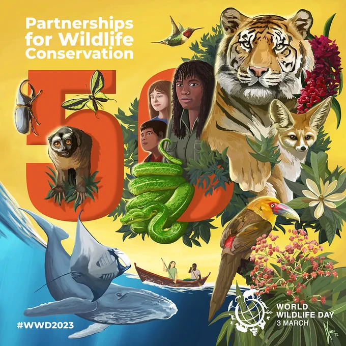March 3, 2023, marks the 50th anniversary of the Convention on International Trade in Endangered Species - so it is a very special day for nature. The CITES treaty was signed on 3 March 1973 and to date has helped protect thousands of species of plants and wildlife. But bolder action is needed if we are going to set biodiversity - on land and in the ocean - on a path for recovery. 