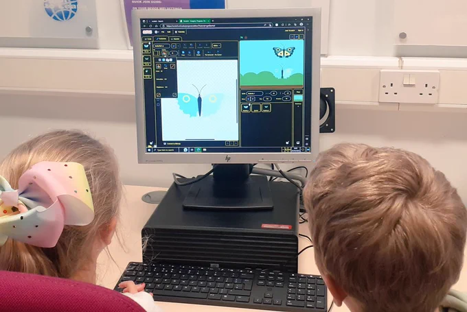 Children coding