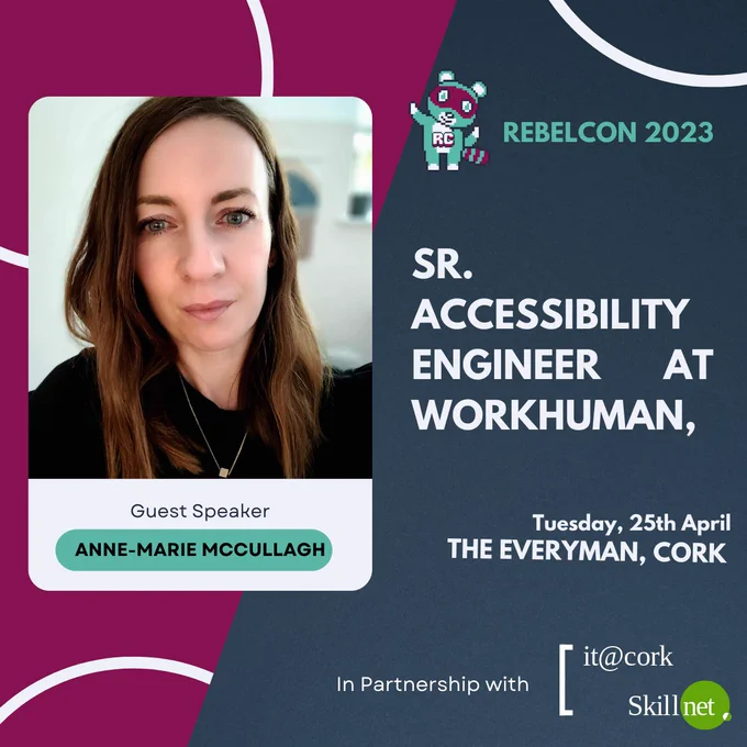 Anne Marie McCullagh from Workhuman joins the RebelCon lineup to talk about software accessibility