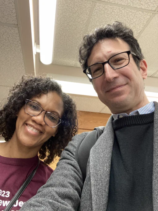 Dr. Coleman and Mr. Matty smiling in a selfie.