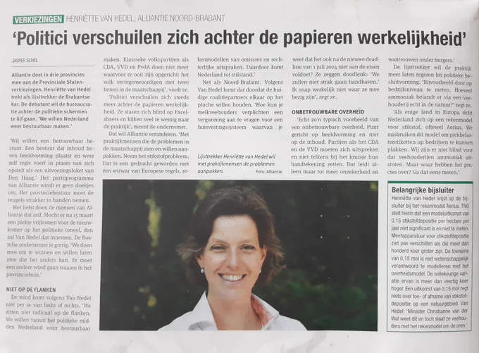 Met dank aan Jasper Schel voor fijne samenwerking voor Nieuwe Oogst