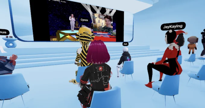 screenshot of VR watch party