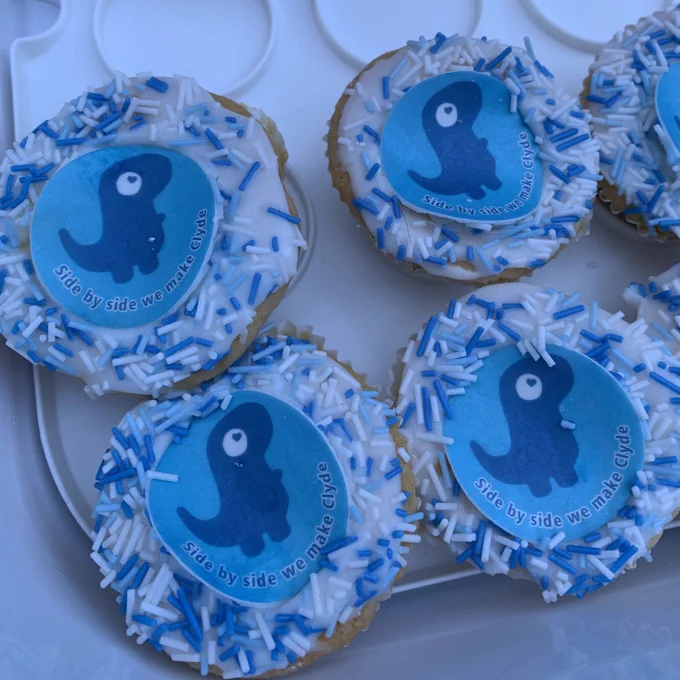 Clyde House Fundraising Week cupcakes.