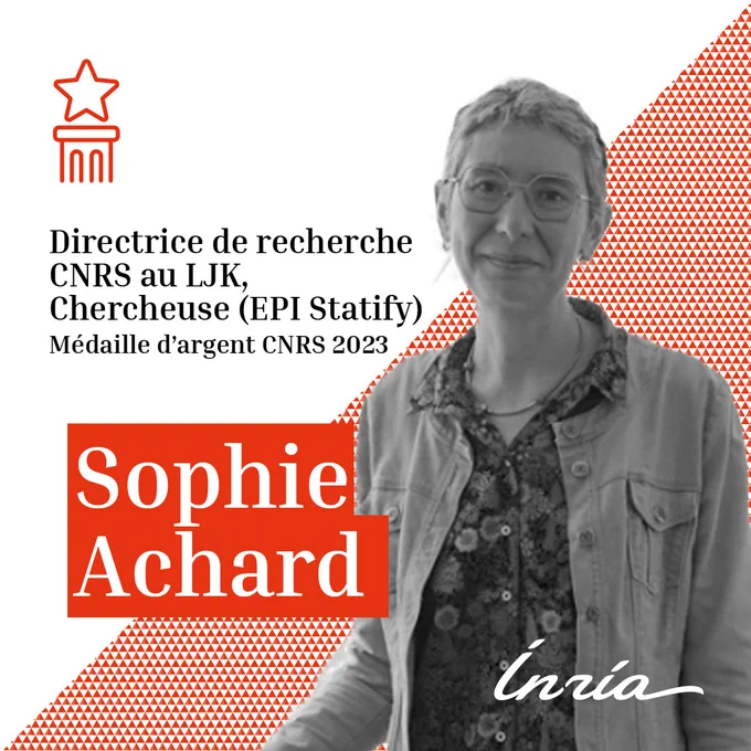 Sophie Achard, directrice de recherche du CNRS, au LJK et chercheuse de l'équipe Statify du centre Inria de l'Université Grenoble Alpes a reçu la médaille d'argent CNRS 2023.