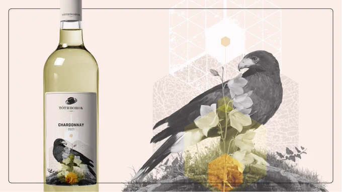 Wine label design for hungarian winery - Tóthborok, from region Mátra. Visual identity & packaging by Blank Design Budapest.
