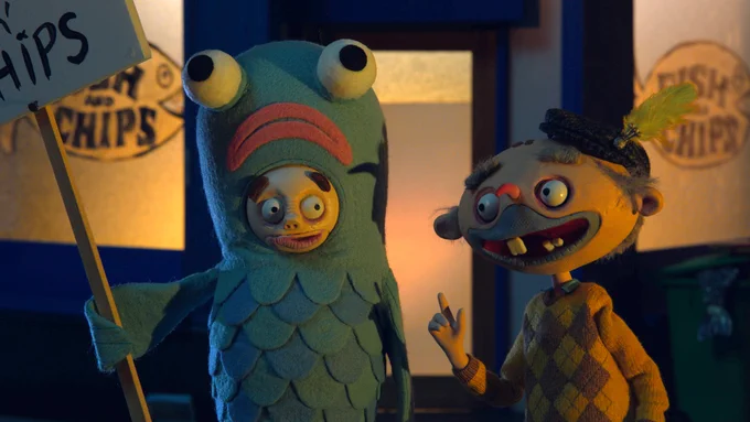 A still from the BFI NETWORK funded animated short, Bernard directed by Paul Flannery and produced by Gadzooks Studio