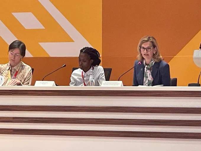Here I am opening the LDC5 Intergenerational Dialogue on young people, keyholders of sustainable development in LDCs