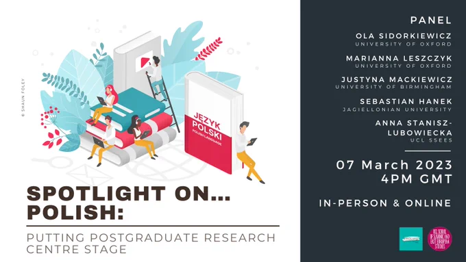 Event poster for 'Spotlight on… Polish: Putting Postgraduate Research Centre Stage'