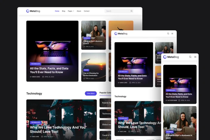 Next JS Blog Template