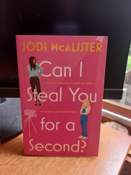 Photo shows a copy of the book 'Can I Steal You For A Second?' by Jodi McAlister
