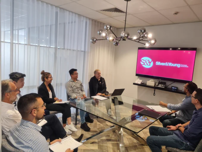 The front office Silver & Young team learning the importance of communicating with clients.