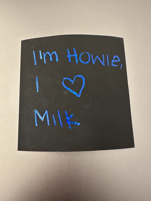 A false message about someone who is lactose intolerant.