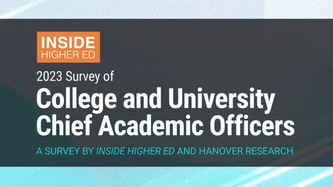 2023 Survey of College and University Chief Academic Officers. A survey by Inside Higher Ed and Hanover Research.