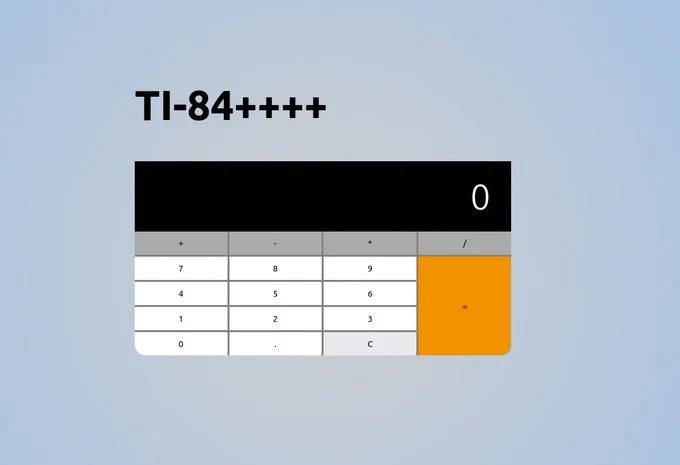  Day 1 of #100Devs
"learn programming" calculator. Logic lagging a bit, but its pretty lol
#programmingwithmosh #deved #webdevelopement #webdesign #programming #coding #Python #Java #javascript #code #coder #100DaysOfCode #CodeNewbie #KnowProgram
#javascript #GirlsWhoCode 