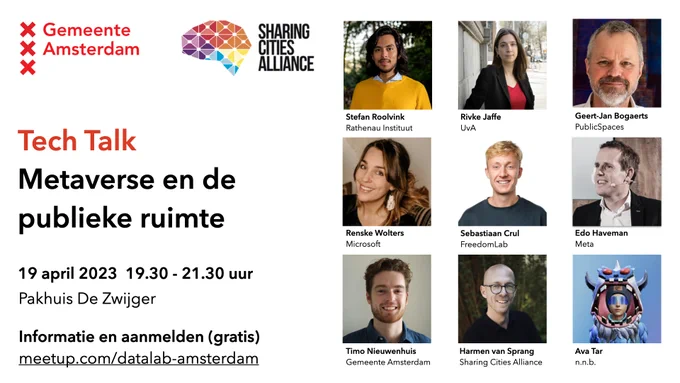 TECH TALK | METAVERSE & PUBLIC SPACE | AMSTERDAM | 19 APRIL 2023