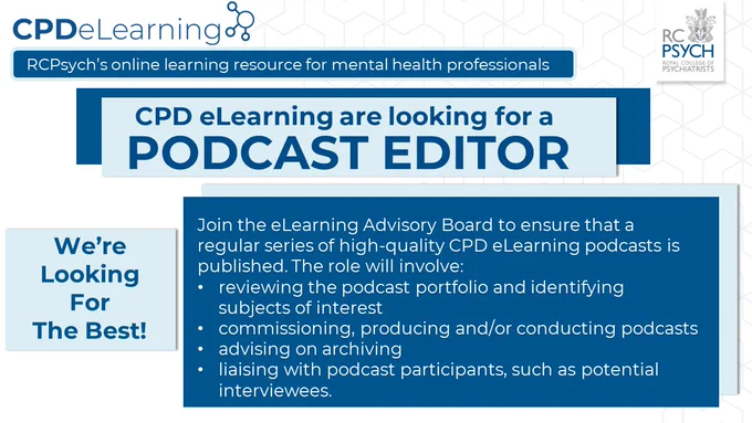 CPD eLearning are looking for a Podcast Editor