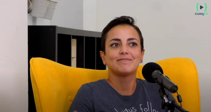 Cara de Núria en su entrevista de presentación