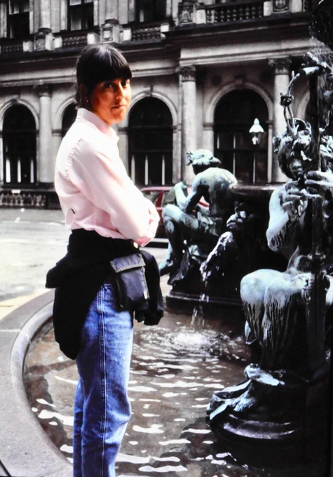 Amy in Bremen, Germany, Polar Diatom Workshop, 1988