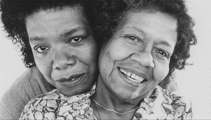 An image of Maya Angelou and her mother, Vivian Baxter Johnson.